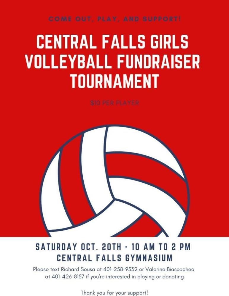 Central Falls Girls Volleyball Fundraiser Tournament