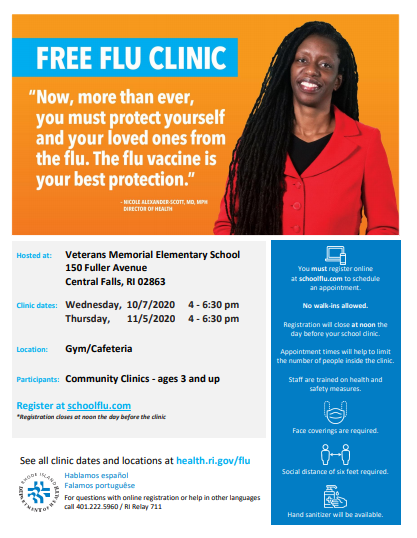 Free Flu Clinic 11/5/2020