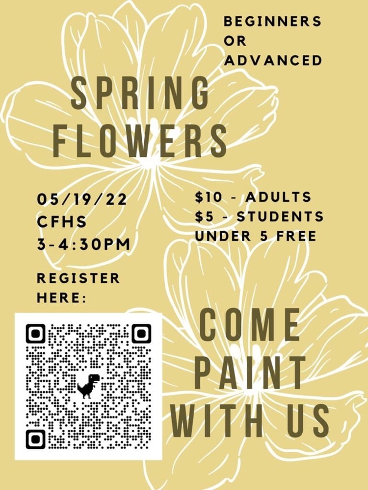 Come and Paint with Us flyer.