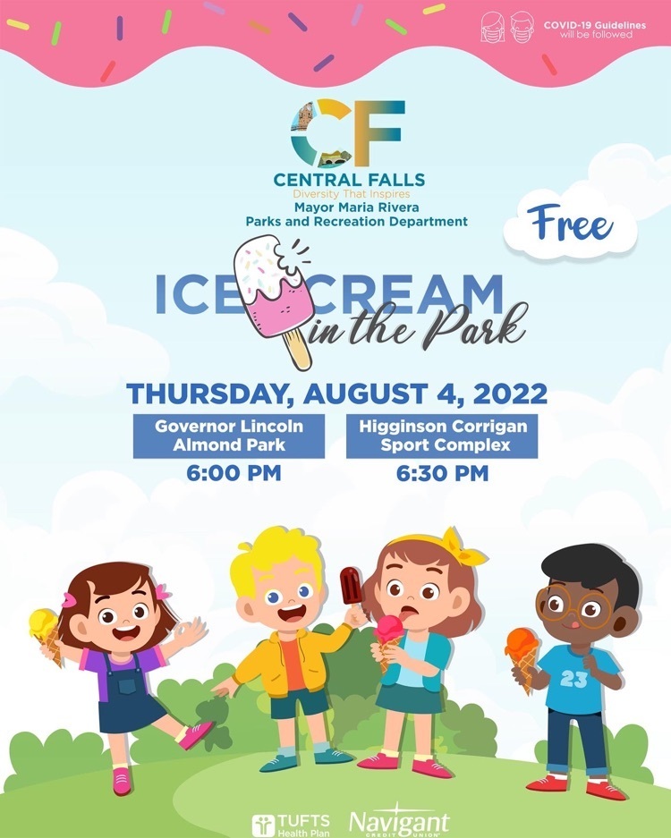 Ice Cream in the Park! City of Central Falls. 